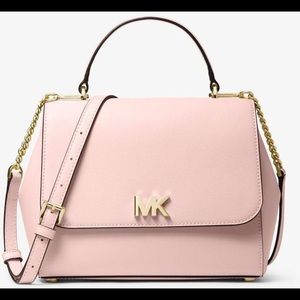 Michael Kors MK Mott Medium Leather Satchel